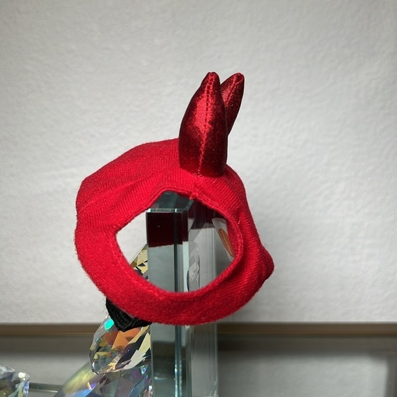 Pet Small Red Devil Ears Hat with elastic chin strap - EUC - Picture 3 of 6